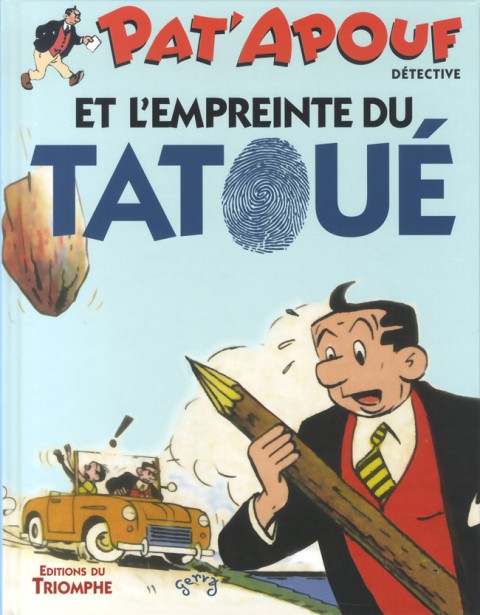 Couverture de l'album Pat'Apouf Editions du Triomphe Tome 21 Pat'Apouf et l'empreinte du Tatoué