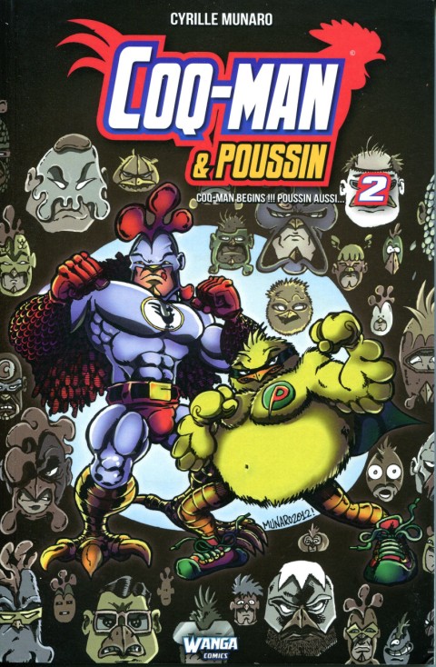 Couverture de l'album Coqman & Poussin puis Coq-man & Poussin 2 Coq-man begins !!! Poussin aussi...