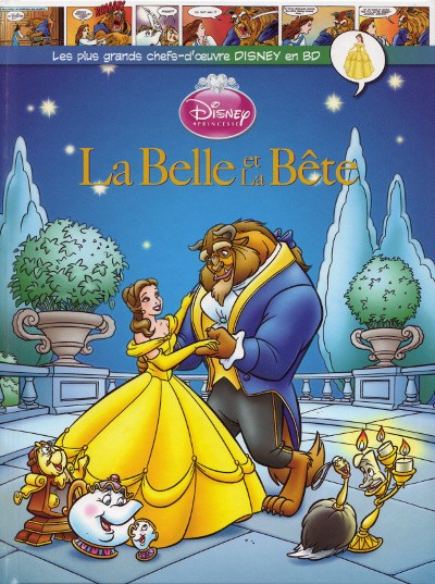 Couverture de l'album Les plus grands chefs-d'œuvre Disney en BD Tome 9 Belle et la bête (La)
