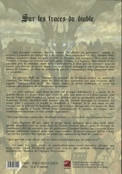 Verso de l'album Springheeled Jack