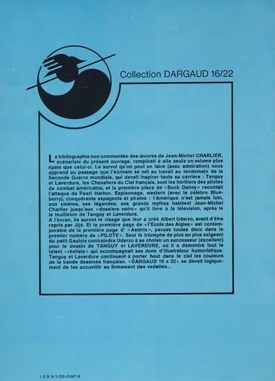Verso de l'album Tanguy et Laverdure Tome 7 Destination Pacifique