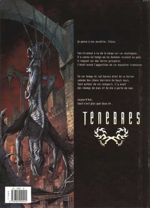 Verso de l'album Ténèbres Tome 3 Citadelle