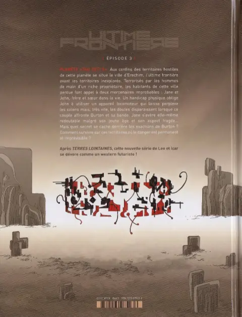 Verso de l'album Ultime Frontière Tome 3 Épisode 3