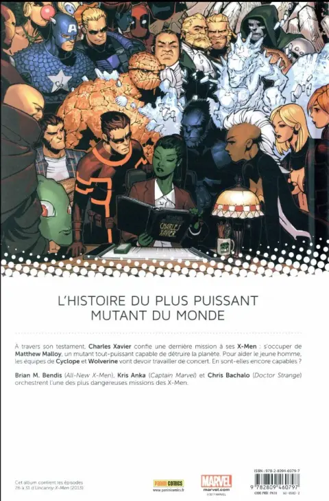 Verso de l'album Uncanny X-Men Tome 5 Le Mutant Oméga