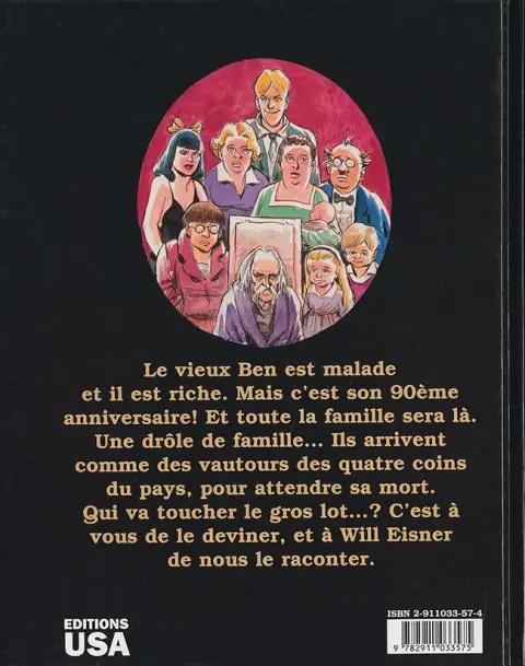 Verso de l'album Une affaire de famille
