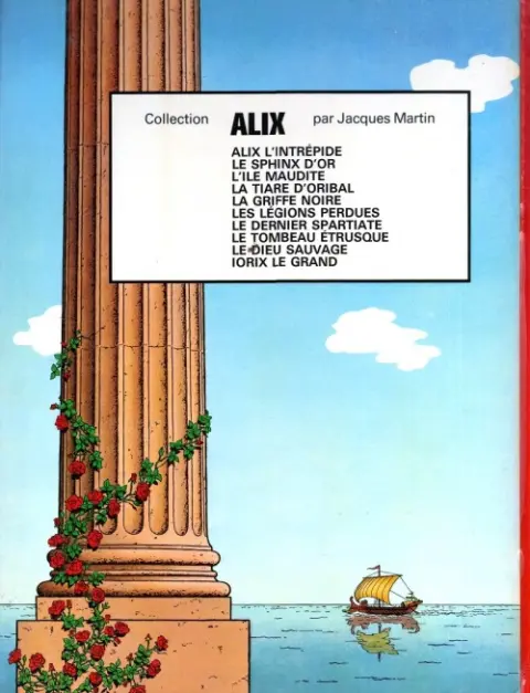 Verso de l'album Alix Tome 4 La tiare d'Oribal