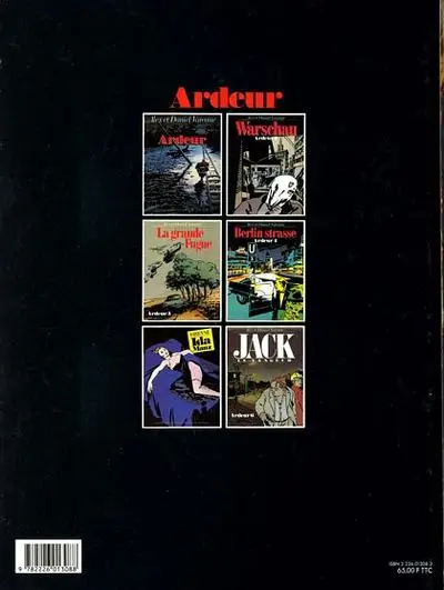 Verso de l'album Ardeur Tome 3 La grande fugue