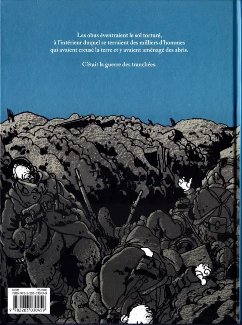Verso de l'album C'était la guerre des tranchées