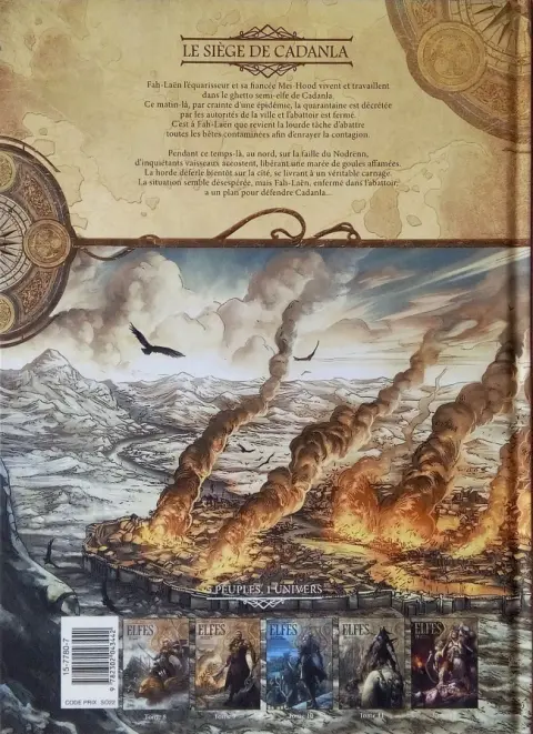 Verso de l'album Elfes Tome 9 Le Siège de Cadanla
