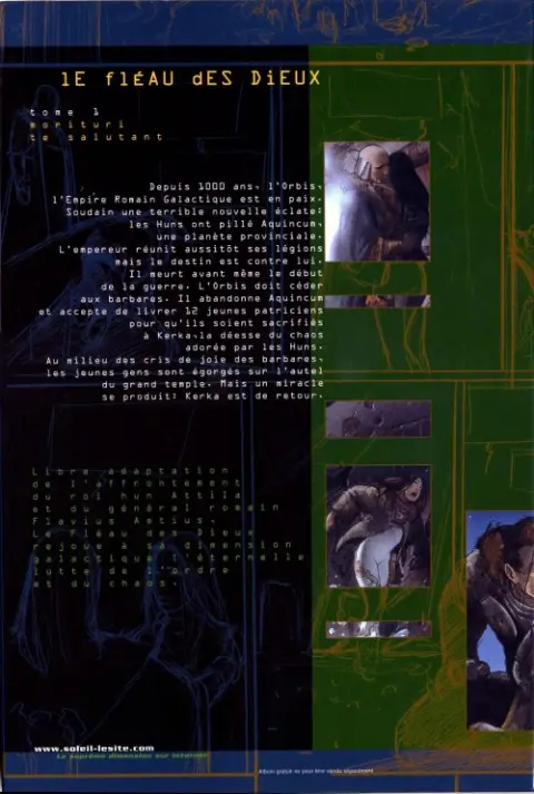 Verso de l'album Le Fléau des dieux Tome 1 Morituri te salutant