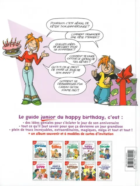 Verso de l'album Les guides junior Tome 4 Le guide junior du happy birthday