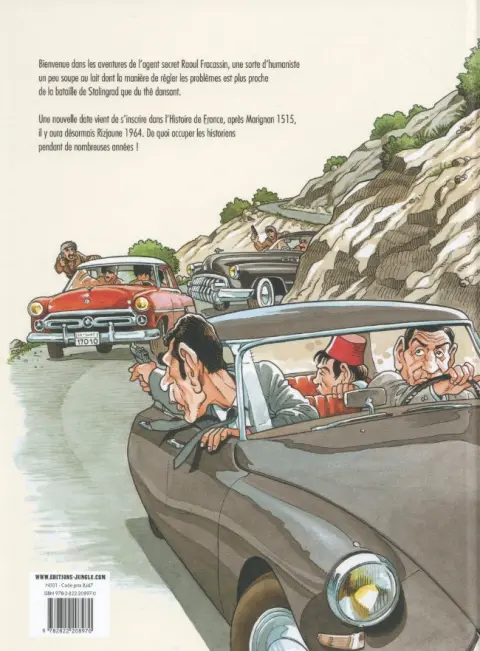 Verso de l'album Les aventures de Raoul Fracassin Tome 1 Les Flingueurs