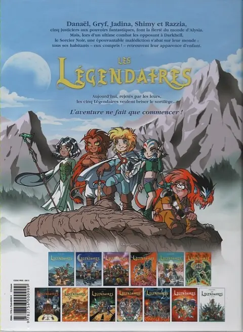 Verso de l'album Les Légendaires Tome 5 Cœur du passé