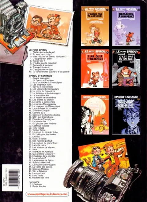 Verso de l'album Le Petit Spirou Tome 5 Merci qui ?