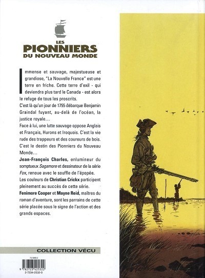 Verso de l'album Les Pionniers du Nouveau Monde Tome 1 Le pilori