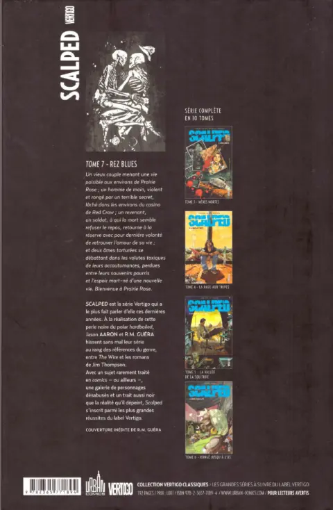 Verso de l'album Scalped Tome 7 Rez Blues