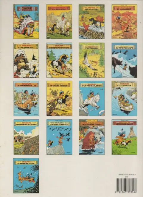 Verso de l'album Yakari Tome 9 Les prisonniers de l'île