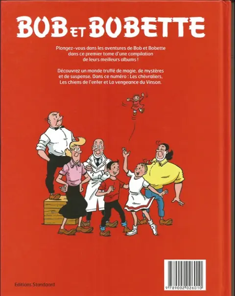 Verso de l'album Bob et Bobette Intégrale 1
