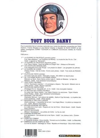 Verso de l'album Tout Buck Danny Tome 16 Embrouilles en temps de paix