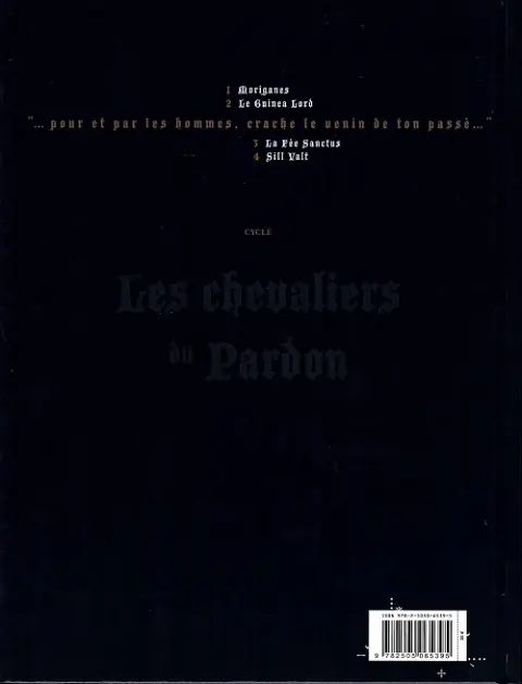 Verso de l'album Complainte des Landes perdues Moriganes - Le Guinea Lord - La Fée Sanctus - Sill Valt
