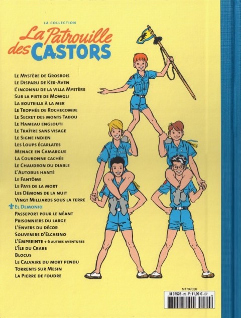 Verso de l'album La Patrouille des Castors La collection - Hachette Tome 20 El Demonio