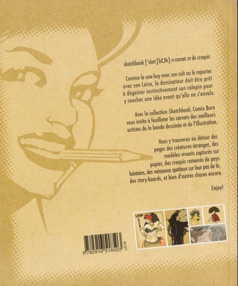 Verso de l'album Sketchbook - Comix Buro Sketchbook Liman
