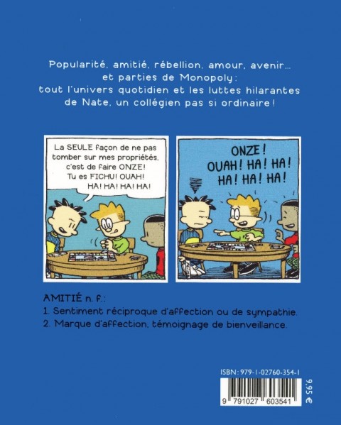 Verso de l'album Big Nate Tome 2 Mes meilleurs potes