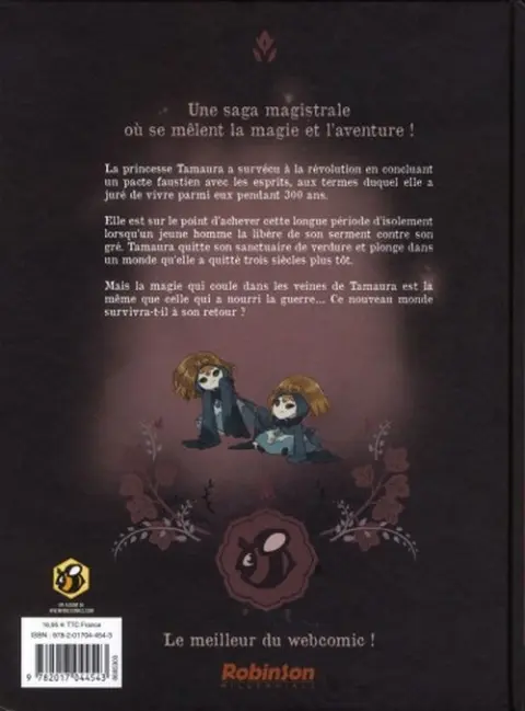 Verso de l'album Blindsprings Tome 1