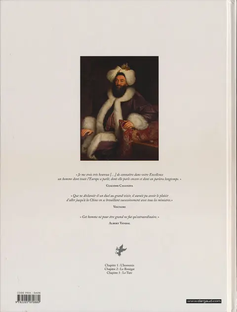 Verso de l'album Bonneval Pacha Tome 3 Le turc