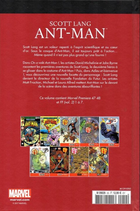 Verso de l'album Le meilleur des Super-Héros Marvel Tome 50 Scott lang - ant-man
