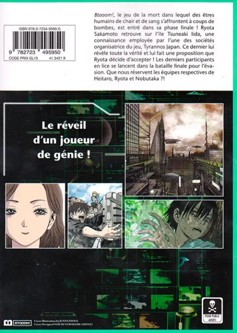 Verso de l'album Btooom ! 10
