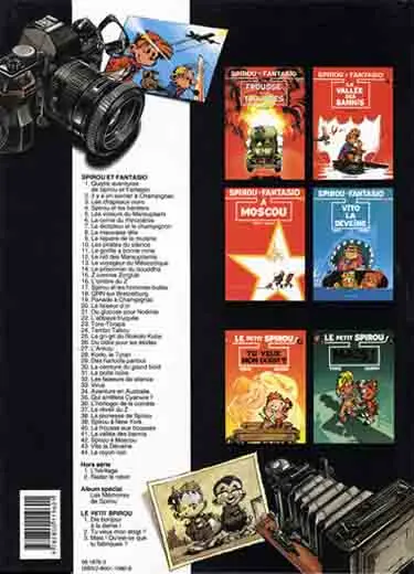 Verso de l'album Spirou et Fantasio Tome 44 Le rayon noir