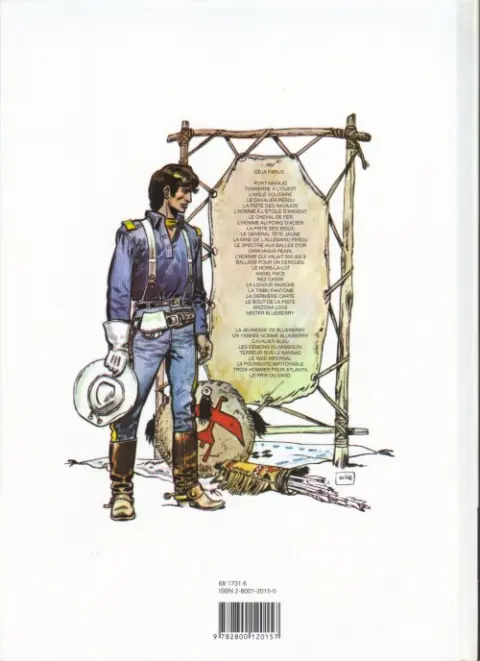 Verso de l'album Blueberry Tome 21 La dernière carte