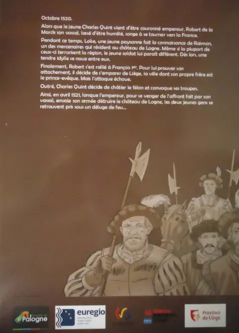Verso de l'album Les Cendres de Logne