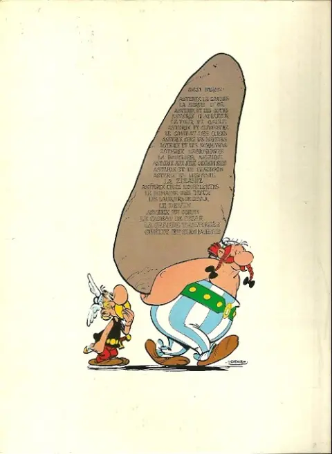 Verso de l'album Astérix Tome 13 Astérix et le chaudron