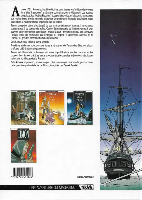 Verso de l'album Timon des blés Tome 3 L'habit rouge