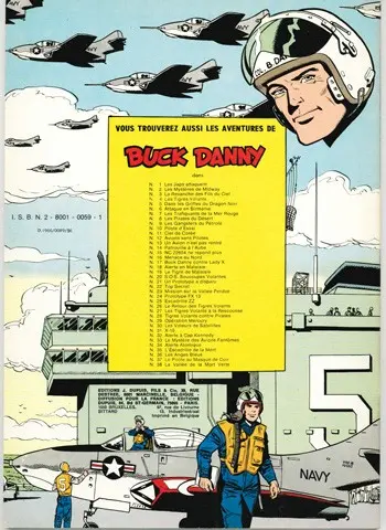 Verso de l'album Buck Danny Tome 22 Top secret
