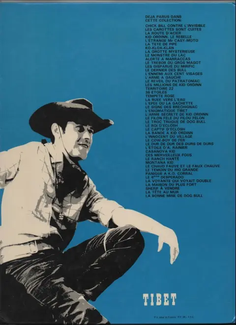 Verso de l'album Chick Bill Tome 37 Le captif d'eclosh