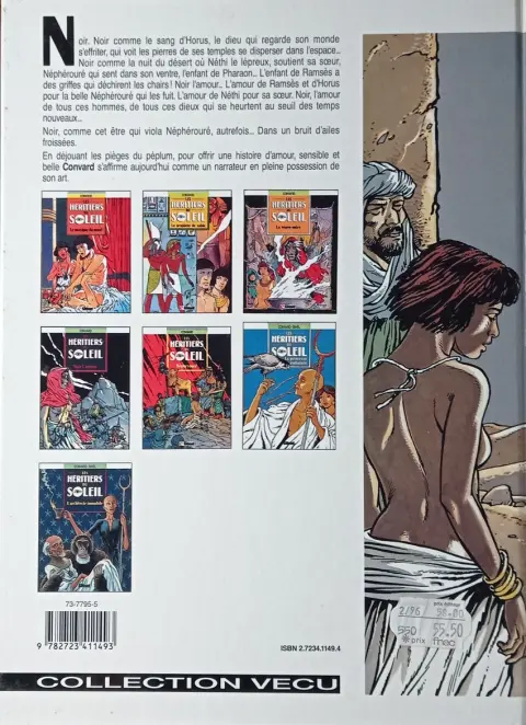 Verso de l'album Les Héritiers du soleil Tome 4 Noir l'amour