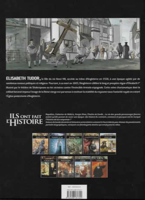 Verso de l'album Ils ont fait l'Histoire Tome 15 Elisabeth 1re