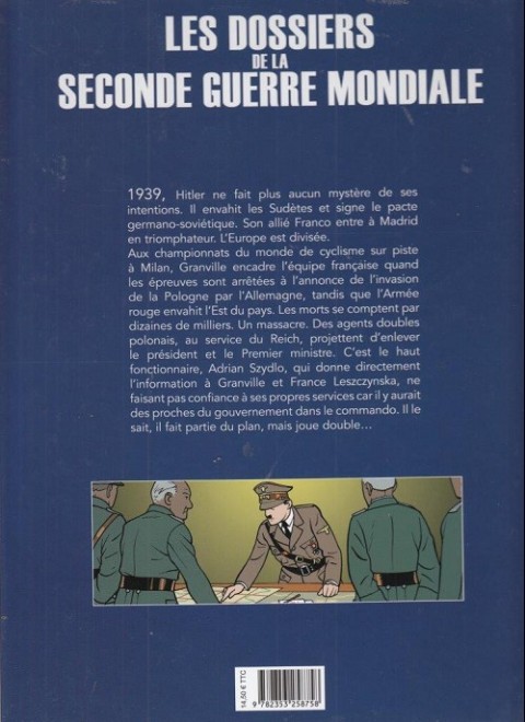 Verso de l'album Les Dossiers de la seconde guerre mondiale Tome 2 1939