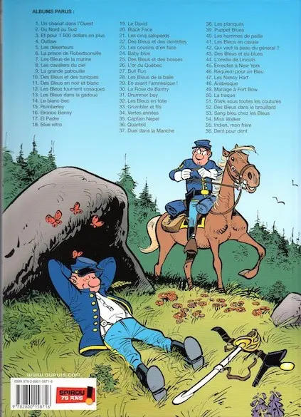 Verso de l'album Les Tuniques Bleues Tome 13 Les Bleus dans la gadoue