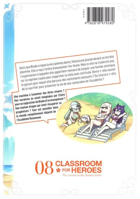 Verso de l'album Classroom for Heroes 08