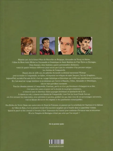Verso de l'album Les Chemins de Compostelle Tome 4 Le Vampire de Bretagne