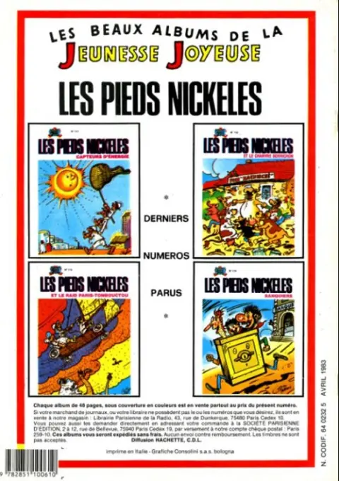 Verso de l'album Bibi Fricotin 2e Série - Societé Parisienne d'Edition Tome 31 Bibi fricotin roi du scooter
