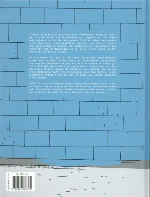Verso de l'album Basquiat