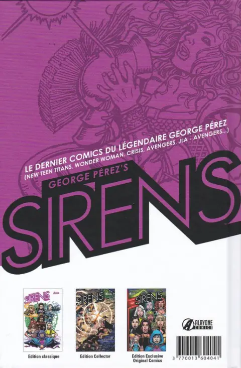 Verso de l'album Sirens