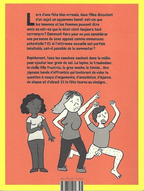 Verso de l'album La zone de l'amitié Guide des rapports non sexuels et harmonieux entre hétéro de bonne volonté