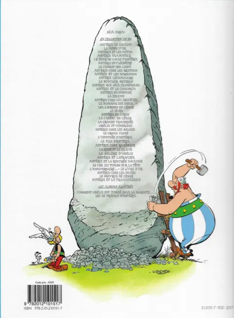 Verso de l'album Astérix Tome 19 Le devin