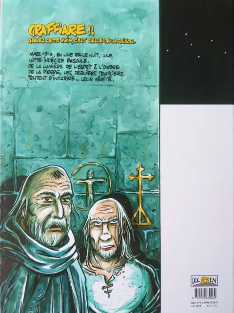 Verso de l'album Les derniers Templiers